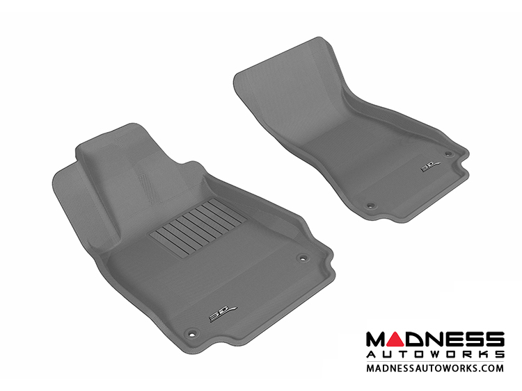 Audi A6/ S6/ A7 Floor Mats (Set of 2) - Front - Gray by 3D MAXpider (2012-)